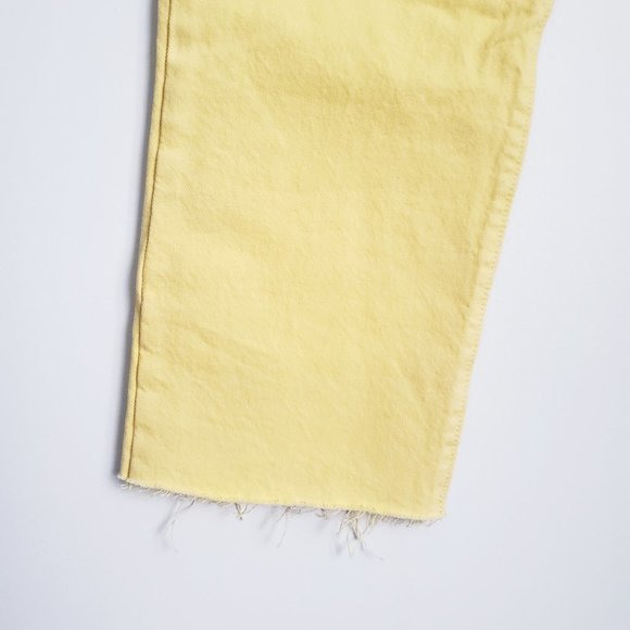 LEVI'S 501 Original Cropped Cutoff Jeans Buttonfly Coastal cowgirl festival Boho - Picture 4 of 10